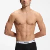 3er-Pack Stretch-Baumwoll-Boxershorts mit Logo-Bund