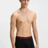 3er-Pack Stretch-Baumwoll-Boxershorts mit Logo-Bund