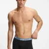 3er-Pack Stretch-Baumwoll-Boxershorts mit Logo-Bund