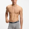 3er-Pack Stretch-Baumwoll-Boxershorts mit Logo-Bund
