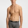 3er-Pack Stretch-Baumwoll-Boxershorts mit Logo-Bund