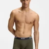 3er-Pack Stretch-Baumwoll-Boxershorts mit Logo-Bund