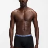 3er-Pack Stretch-Baumwoll-Boxershorts mit Logo-Bund