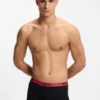 3er-Pack Stretch-Baumwoll-Boxershorts mit Logo-Bund