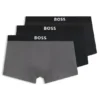 3er-Pack Stretch-Baumwoll-Boxershorts mit Logos