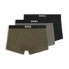 3er-Pack Stretch-Baumwoll-Boxershorts mit Logos