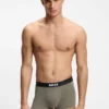 3er-Pack Stretch-Baumwoll-Boxershorts mit Logos