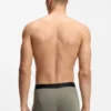 3er-Pack Stretch-Baumwoll-Boxershorts mit Logos