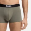 3er-Pack Stretch-Baumwoll-Boxershorts mit Logos