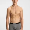 3er-Pack Stretch-Baumwoll-Boxershorts mit Logos
