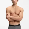 3er-Pack Stretch-Baumwoll-Boxershorts mit Logos
