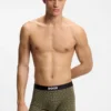 3er-Pack Stretch-Baumwoll-Boxershorts mit Logos
