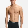 3er-Pack Stretch-Baumwoll-Boxershorts mit Logos