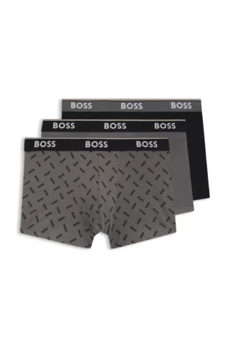 3er-Pack Trunks mit Logo-Bund
