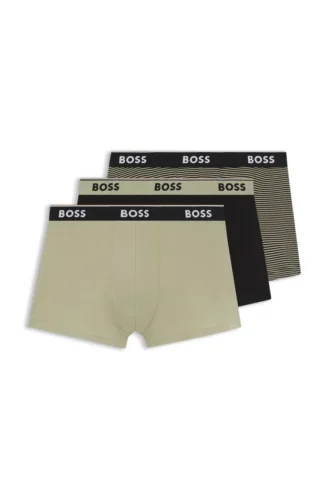 3er-Pack Trunks mit Logo-Bund