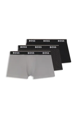 3er-Pack Trunks mit Logo-Bund