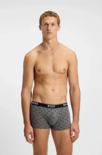 3er-Pack Trunks mit Logo-Bund