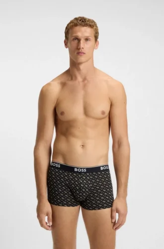 3er-Pack Trunks mit Logo-Bund