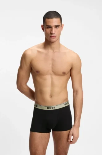 3er-Pack Trunks mit Logo-Bund