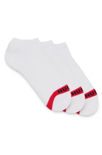 3er-Pack unsichtbare Socken mit Logos