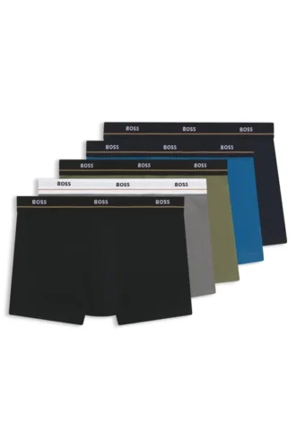5er-Pack Boxershorts aus Stretch-Baumwolle mit Logo-Bund