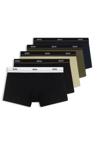 5er-Pack Boxershorts aus Stretch-Baumwolle mit Logo-Bund