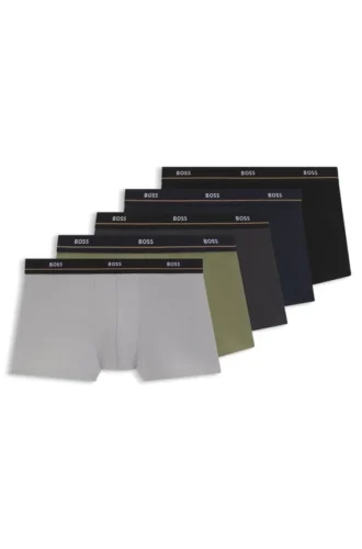 5er-Pack Boxershorts aus Stretch-Baumwolle mit Logo-Bund