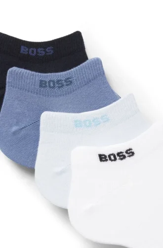 5er-Pack knöchellange Socken aus Baumwollmischung mit Markenlogo