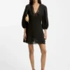 A-Linien-Kleid mit Stickereien