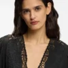 A-Linien-Kleid mit Stickereien