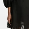 A-Linien-Kleid mit Stickereien