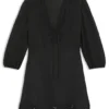 A-Linien-Kleid mit Stickereien