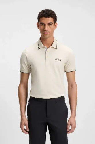 Active Paddy Polohemd in Regular-Fit aus schnell trocknendem Stretch-Piqué
