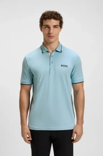 Active Paddy Polohemd in Regular-Fit aus schnell trocknendem Stretch-Piqué