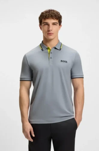 Active Paddy Polohemd in Regular-Fit aus schnell trocknendem Stretch-Piqué