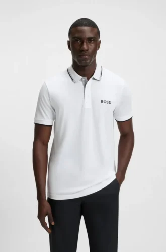 Active Paddy Polohemd in Regular-Fit aus schnell trocknendem Stretch-Piqué