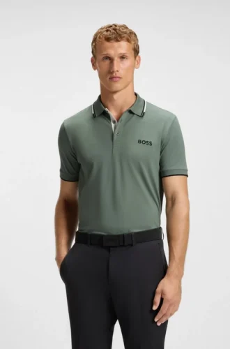 Active Paddy Polohemd in Regular-Fit aus schnell trocknendem Stretch-Piqué