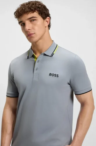 Active Paddy Polohemd in Regular-Fit aus schnell trocknendem Stretch-Piqué