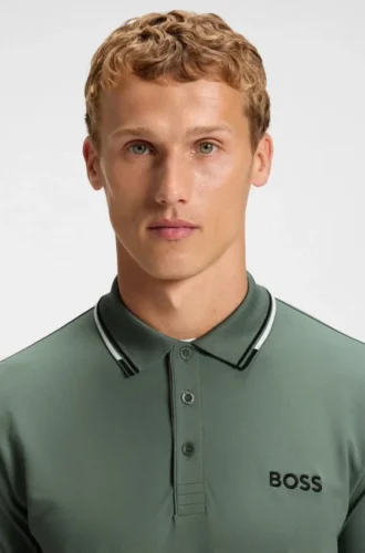 Active Paddy Polohemd in Regular-Fit aus schnell trocknendem Stretch-Piqué