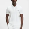 Aktiv feuchtigkeitsregulierendes Slim-Fit-Poloshirt aus Stretch-Piqué