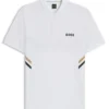 Aktiv feuchtigkeitsregulierendes Slim-Fit-Poloshirt aus Stretch-Piqué