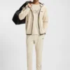 Aktiver Stretch-Gabardine-Hoodie mit Reißverschluss und thermoregulierender Technologie