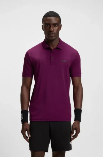 Aktives, schnell trocknendes Poloshirt mit Karomuster