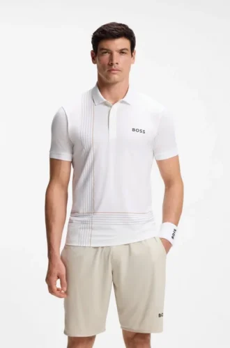 Aktives, schnell trocknendes Poloshirt mit Karomuster