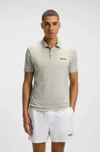 Aktives, schnell trocknendes Poloshirt mit Karomuster