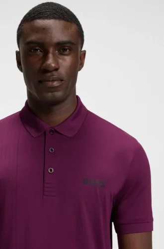 Aktives, schnell trocknendes Poloshirt mit Karomuster