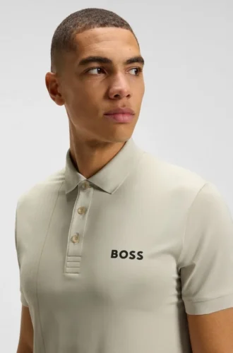 Aktives, schnell trocknendes Poloshirt mit Karomuster