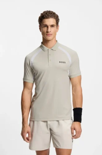 Aktives, schnell trocknendes Slim-Fit-Polohemd mit Vier-Wege-Stretch