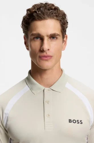 Aktives, schnell trocknendes Slim-Fit-Polohemd mit Vier-Wege-Stretch