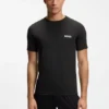 Aktives, schnell trocknendes Slim-Fit-T-Shirt mit Vier-Wege-Stretch